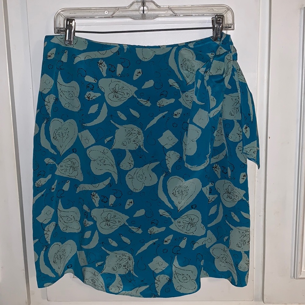 Silk side-tie skirt, size 12
